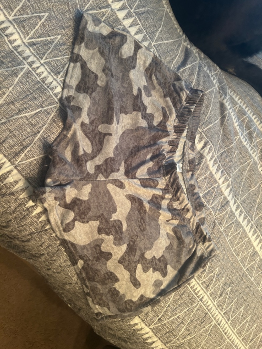 Camo Lounge Shorts - Gray & Charcoal